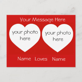 写真パーソナライズされたはがき好き ポストカード