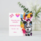 写真パーソナライズされたはがき誕生日招待状 招待状 (スタンド正面)