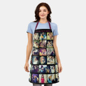 写真パーソナライズされたはこちらTシャツのエプロン エプロン (着用した状態)