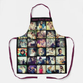 写真パーソナライズされたはこちらTシャツのエプロン エプロン (正面)