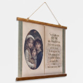 写真パーソナライズされたはクリスマス前の夜 吊り下げ型タペストリー (傾斜あり)