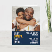 写真パーソナライズされたは上昇したパパ カード (正面)