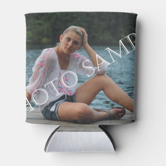 写真パーソナライズされたは涼しい。自分で作れ！ 缶クーラー (正面)