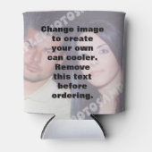 写真パーソナライズされたは涼しい。自分で作れ! 缶クーラー (正面)