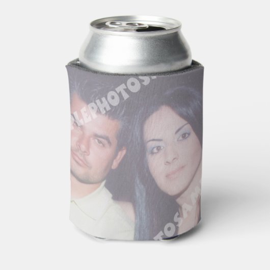 写真パーソナライズされたは涼しい。自分で作れ! 缶クーラー (缶裏面)