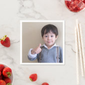 写真パーソナライズされたまたは画像 スタンダードカクテルナプキン (インサイチュ)