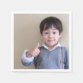 写真パーソナライズされたまたは画像 スタンダードカクテルナプキン (正面)