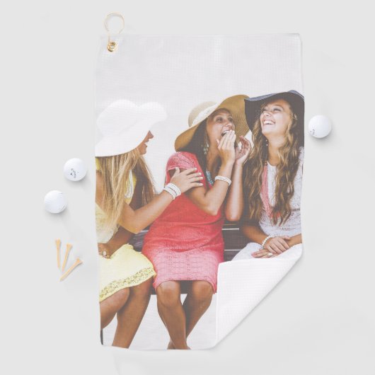 写真パーソナライズされたまたは追加文字 ゴルフタオル (インサイチュ)