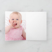 写真パーソナライズされたを入れた雪片 シーズンカード (内部)