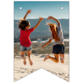 写真パーソナライズされたを添えた誕生日バウンディング バンティングフラッグ (第3の旗)