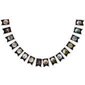 写真パーソナライズされたを添えた誕生日バウンディング バンティングフラッグ (全)