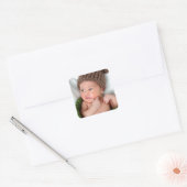 写真パーソナライズされたを自分で作る スクエアシール (封筒)