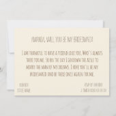 写真パーソナライズされたを自分にする 招待状 (裏面)