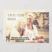 写真パーソナライズされたを自分にする 招待状 (正面/裏面)