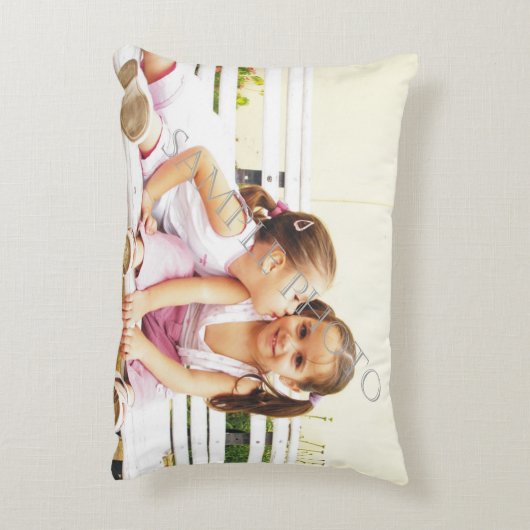 写真パーソナライズされたアクセント枕自分で作れ！ アクセントクッション (裏面(縦))