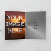 写真パーソナライズされたアップロード25周年記念 カード (内部)