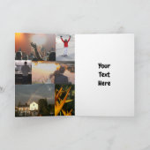 写真パーソナライズされたアップロード80番目の誕生日 カード (内部)