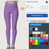 写真パーソナライズされたアートワークの追加(紫) レギンス
