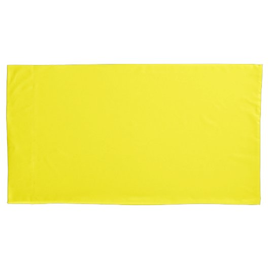 写真パーソナライズされたアートワーク黄色のカラーペア 枕カバー (正面左)