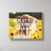 写真パーソナライズされたアート作成カスタム追加 キャンバスプリント (正面)