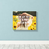 写真パーソナライズされたアート作成カスタム追加 キャンバスプリント (インサイチュ (ウッドフロア))