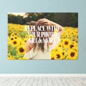 写真パーソナライズされたアート作成カスタム追加 キャンバスプリント (インサイチュ (ウッドフロア))