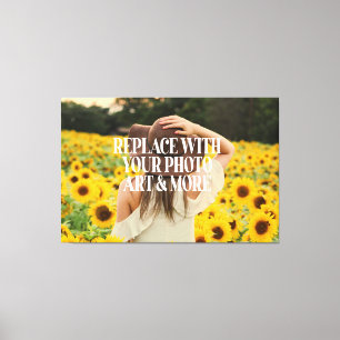 写真パーソナライズされたアート作成カスタム追加 キャンバスプリント