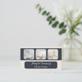 写真パーソナライズされたインテリアデザイン名刺 名刺 (スタンド正面)