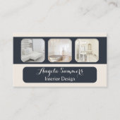 写真パーソナライズされたインテリアデザイン名刺 名刺 (正面)