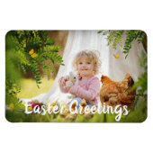 写真パーソナライズされたイースターマグネット マグネット (横)