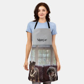 写真パーソナライズされたエプロン エプロン (着用した状態)