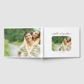 写真パーソナライズされたエレガント ゲストブック (全面)
