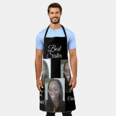 写真パーソナライズされたオールオーバープリントエプロン エプロン (着用した状態)