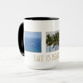 写真パーソナライズされたカウアイ・ライフは美しい マグカップ (正面左)