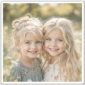 写真パーソナライズされたカスタム家族の写真シール シール (正面)