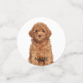 写真パーソナライズされたカスタム画像名文字 コンフェッティ (スモール正面)