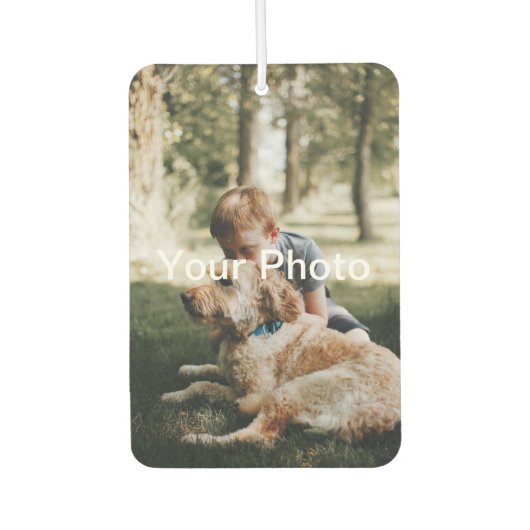 写真パーソナライズされたカスタム カーエアーフレッシュナー (正面)