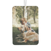 写真パーソナライズされたカスタム カーエアーフレッシュナー (裏面)