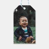写真パーソナライズされたカスタム ギフトタグ (正面)