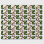 写真パーソナライズされたカスタム ラッピングペーパー (フラット)