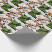 写真パーソナライズされたカスタム ラッピングペーパー (角)