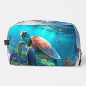 写真パーソナライズされたカット&縫いトイレタリー旅行バッグ ドップキット (正面)