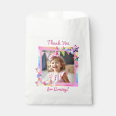 写真パーソナライズされたガール誕生日 フェイバーバッグ (正面)