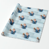 写真パーソナライズされたギフトラップ ラッピングペーパー (アンロールド)