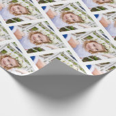 写真パーソナライズされたギフトラップ ラッピングペーパー (角)