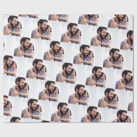 写真パーソナライズされたギフトラップ ラッピングペーパー (フラット)