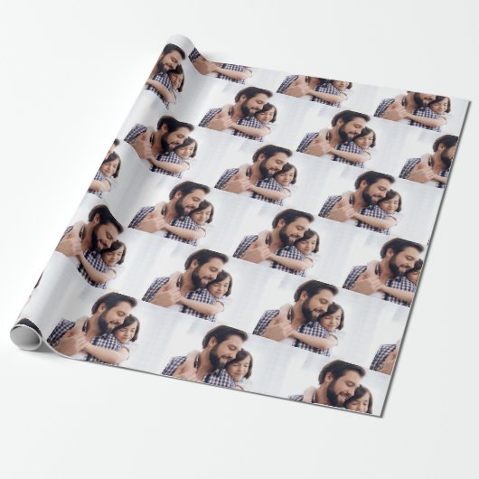 写真パーソナライズされたギフトラップ ラッピングペーパー (アンロールド)