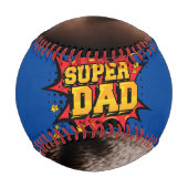 写真パーソナライズされたギフト父の日のすごいパパ 野球ボール (正面)