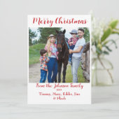 写真パーソナライズされたクリスマスカード シーズンカード (スタンド正面)