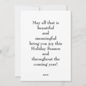 写真パーソナライズされたクリスマスカード シーズンカード (裏面)